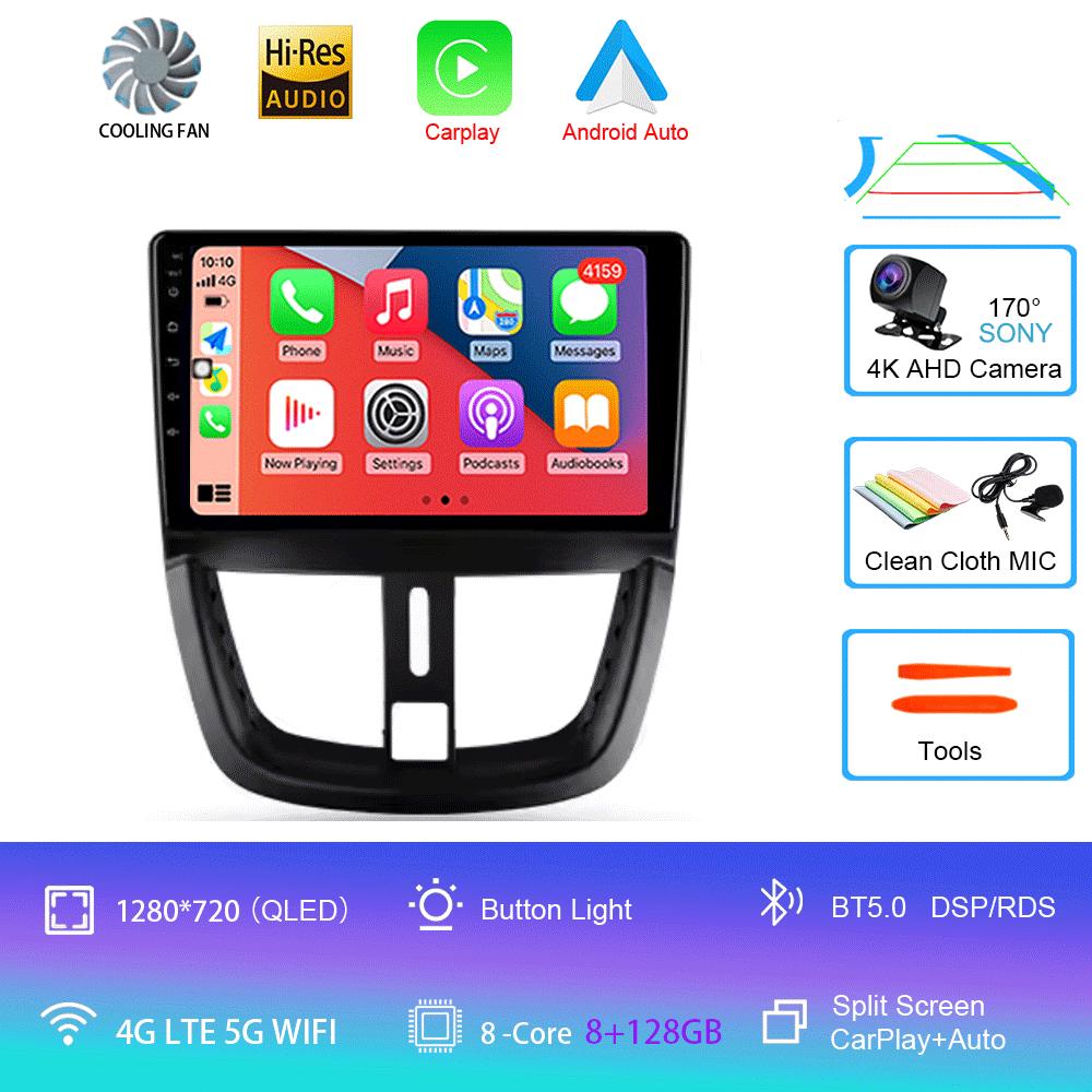 Android 14 For Peugeot 207 2006 - 2015 Car Radio Multimedia Video Player Navigation GPS No 2din 2 Din Dvd