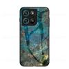 Marbling Tempered Glass Phone Case For OPPO A6 A6X Reno 15F 15 Pro 5G Realme 16 15T C85 Vivo Y21D Y31 Motorola Moto G17 G57 Oneplus 15R Cover
