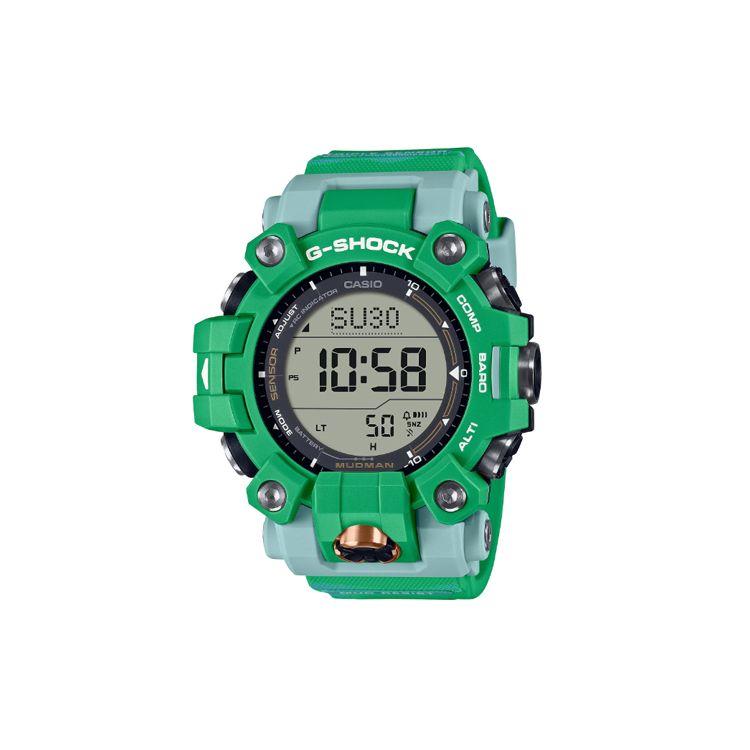 

Casio G-Shock X Earthwatch Collaboration Mudman Fiji Spotted Lizard 200M Waterproof Triple Sensor Solar Movement Unisex Watches Gray GW-9500KJ-3JR Gray Dial