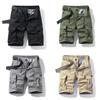 Summer Cargo Shorts For Men With Multiple Pockets And Cotton Fabric For Casual Urban Wear