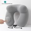 Travel U-shaped Ice Silk Camel Neck Pillow, with Compressible and Inflatable Portable Flight Neck Pillow for Business Trips