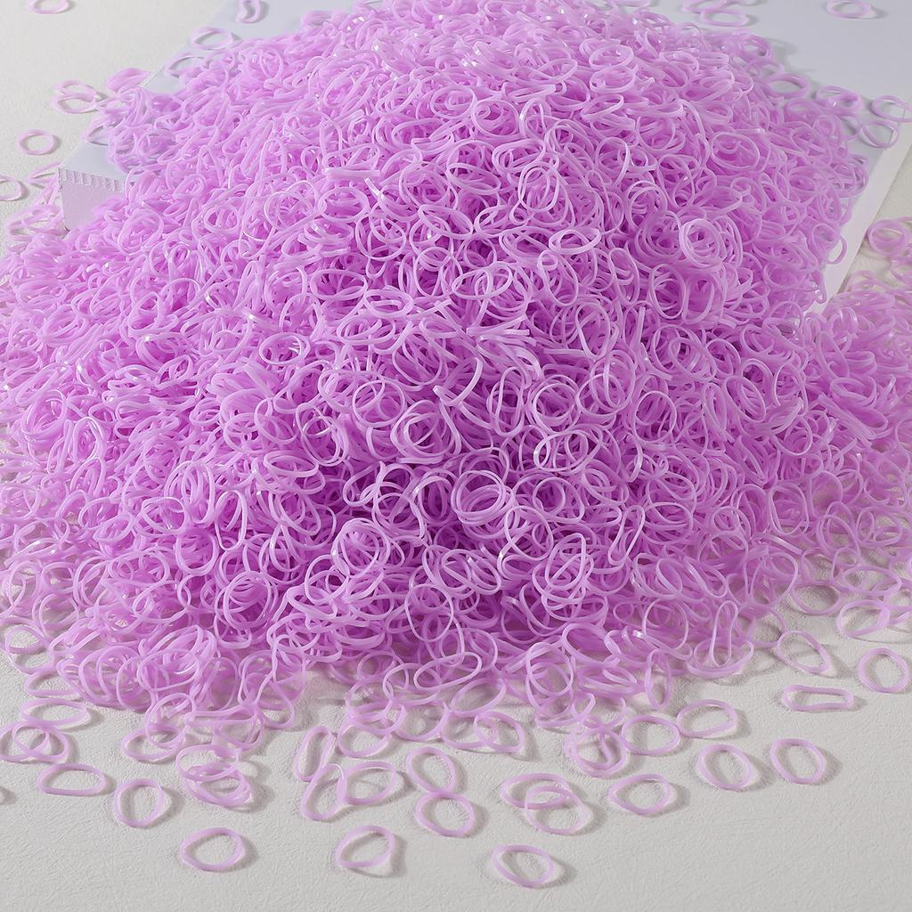 1000/2000Pcs Colorful Small Disposable Hair Bands Scrunchie Girls Elastic Rubber Band Ponytail Holder Hair Accessories Hair Ties