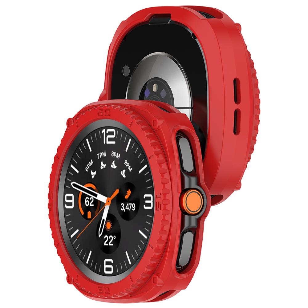Schutzhülle + Lünettenring für Samsung Galaxy Watch8 Classic 46mm Silikon SmartWatch Stoßfeste Schutzhülle