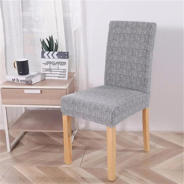 New Geometric Dining Chair Cover Spandex Elastic Chair Slipcover Case Stretch Chair Covers for Wedding Hotel Banquet Dining Room