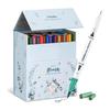 Ohuhu Art Markers Dual Tips Line Marker Set WaterColor Pen Coloring Water Color Brush Fineliner Painting Drawing School Supplies