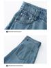 Vintage Charm Denim Vest & Skirt Set - Waist-Cinching Lace-Up, Sleeveless Lapel Top for Versatile Style