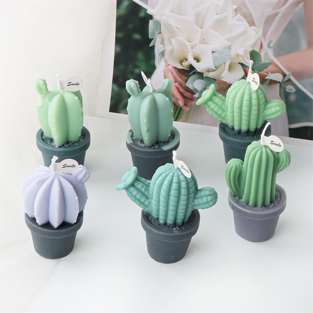 Succulent Scented Candle Mold Aromatherapy Soap Mould Gypsum Resin Mould Plaster Ornament for Birthdays and Festivals