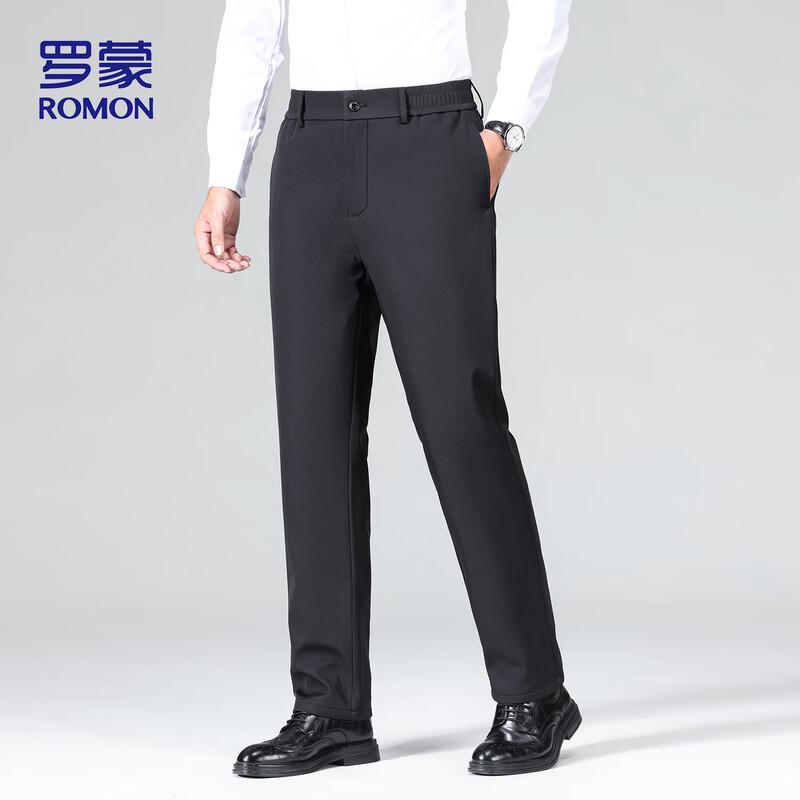 ROMON Men's 810 Goose Down Straight-Leg Dress Pants