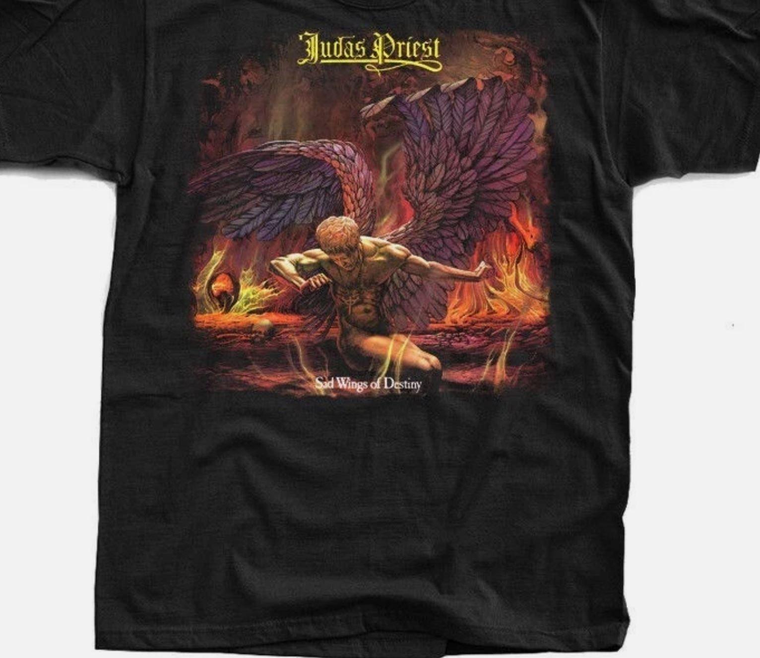 Judas Priest - Sad Wings of Destiny T Shirt Black Men S M L 2345XL L