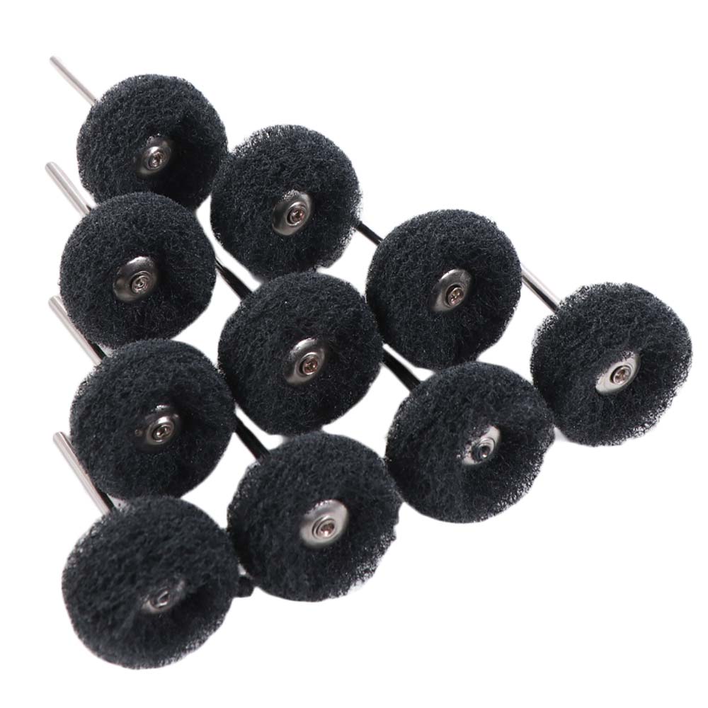 10pcs Nylon Drill Abrasive Brush Buffing Fiber Grinding Head Polishing Wheel  Rotary Tool