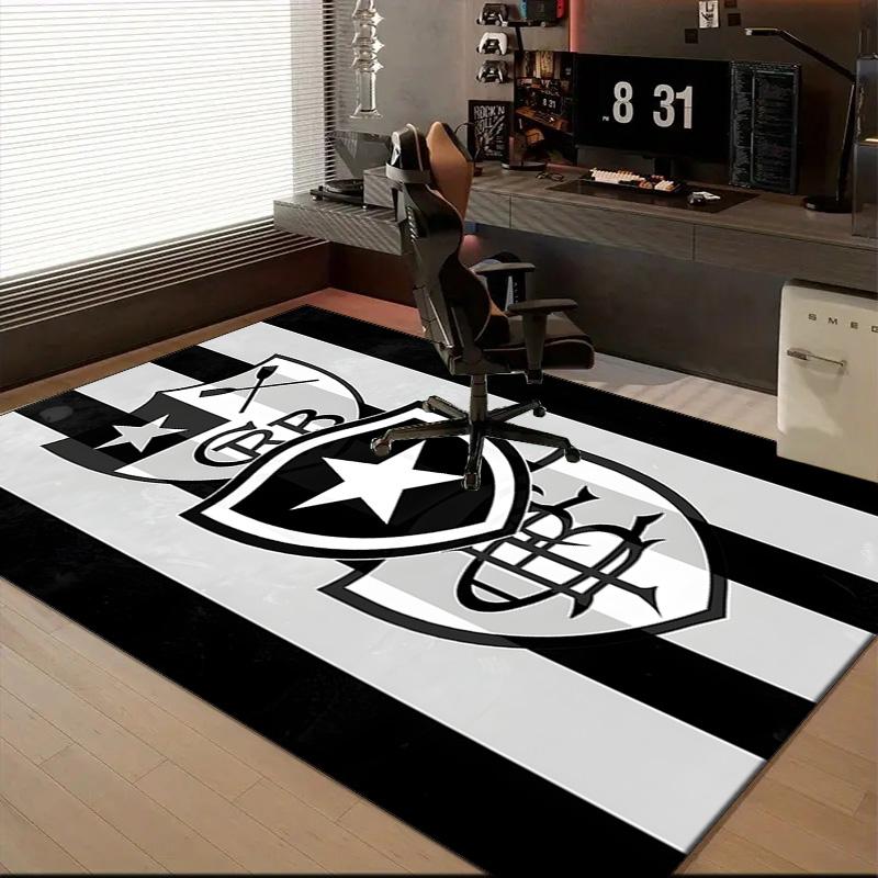 Botafogo Football Club Printed Office Carpet Chair Cushion Entryway Rug, Rugs for Living Room, Bedroom Christmas gifts
