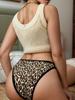 Women's Printed Thong Breathable Stretchy Intimates Panties