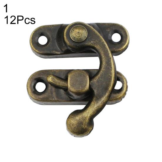 12 stk Lær håndverksveske Dekorative smykker gave vin treboks Hasp låsekroker