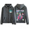 Anime The Apothecary Diaries Print Hoodie Men Women Hip-hop Punk Sweatshirts Winter Fleece Loose Casual Oversized Zipper Jacket