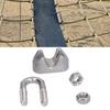 20Pcs 304 Stainless Steel Wire Rope Clamp 1/16 Inch U Bolt Saddle Clamp  Hardware Rigging