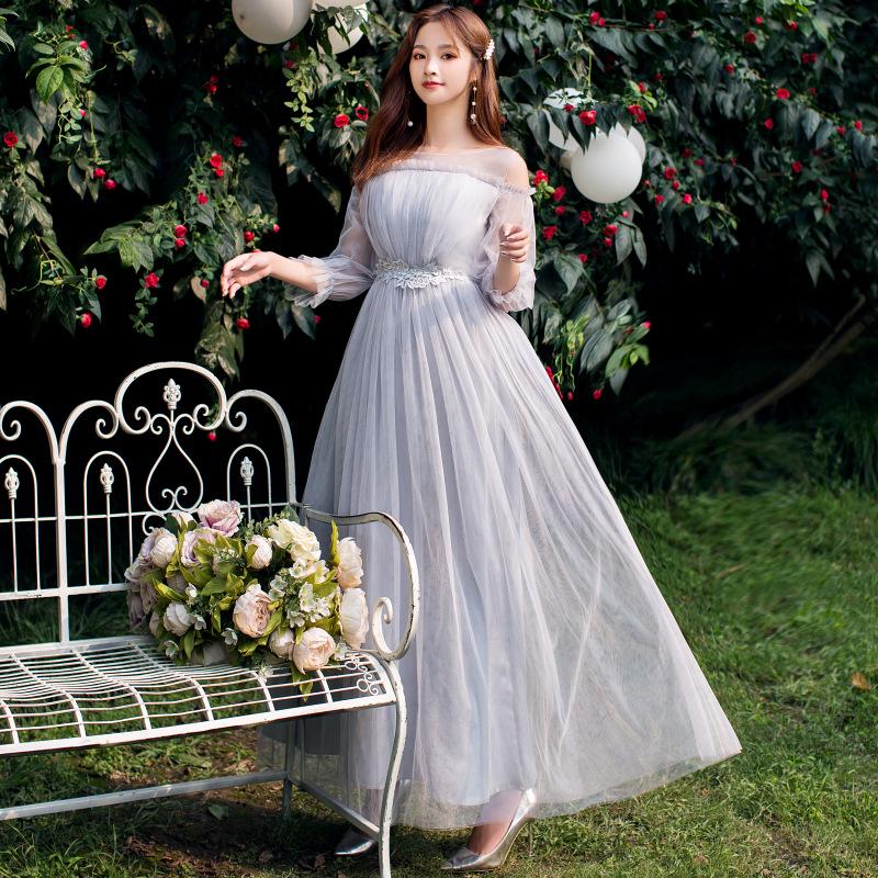 2025 Elegant Long Bridesmaid & Evening Dress for Women