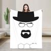 Walter White I AM THE DANGER  Knitted Blanket Velvet Breaking Bad Super Warm Throw Blanket for Car Sofa Couch Bedroom Quilt