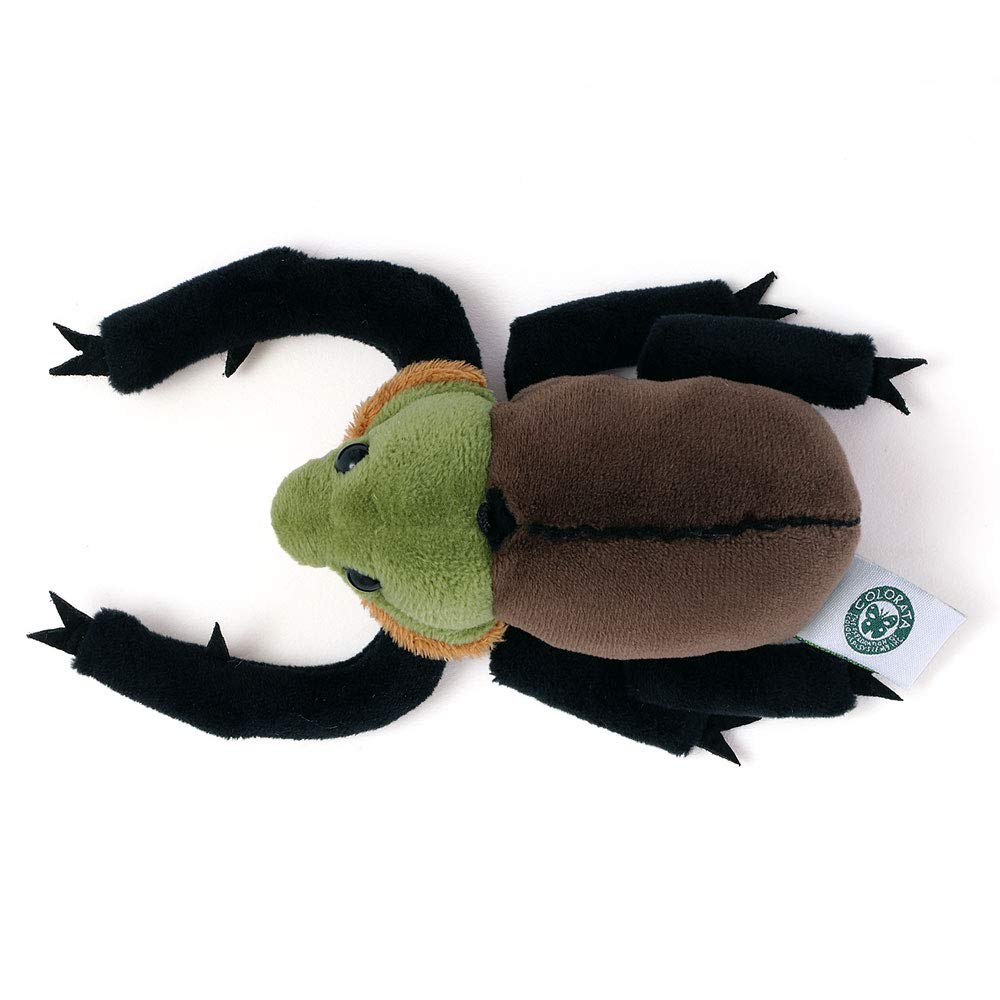 Carolata Yanbaru Gândac Scarabeu cu Brațe Lungi Mascotă de Pluș (Creatură din Yanbaru cu Lanț) Breloc real cu insectă, cadou păpușă (Testat de două ori) Crăciun