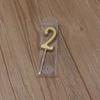 LIEI Gold Number Birthday Candle