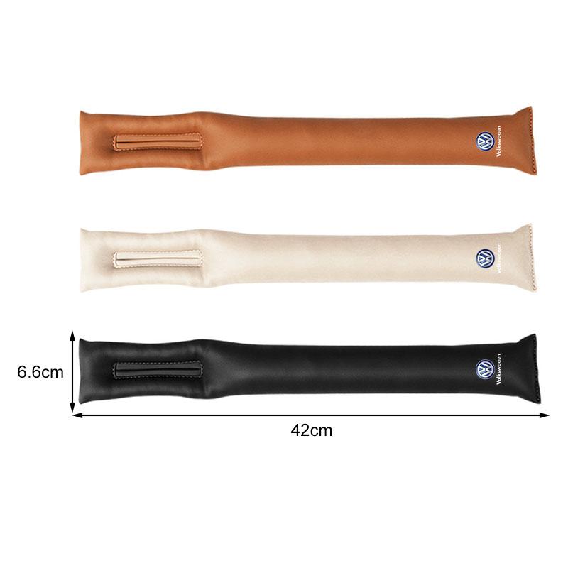 2Pcs Car Seat Gap Filler Side Seam Plug Strip Car Accessories For Volkswagen Golf-5 6 7 MK6 Jetta Lavida Polo Tiguan Passat B5 B6 B7