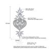 Luxury Big Clear Zircon Long Dangle Earrings Exquisite Shiny CZ Bridal Earring for Women Wedding Zircon