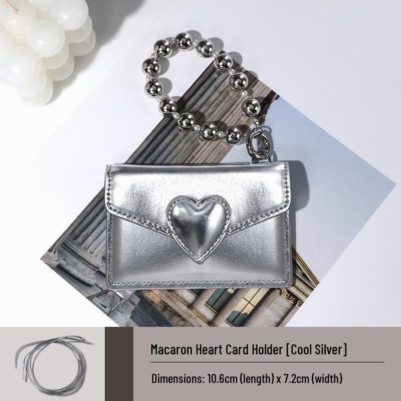 Heart-Shaped Car Key Card Holder for Xiaomi, Tesla, BMW, Xiaopeng, and Zeekr