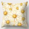 4pcs Set, Sofa Cushion Cover, Sunshine Daisy Cushion Cover, 17.7 Inches * 17.7 Inches, One-Sided Print, Home Decoration, Sofa Lu