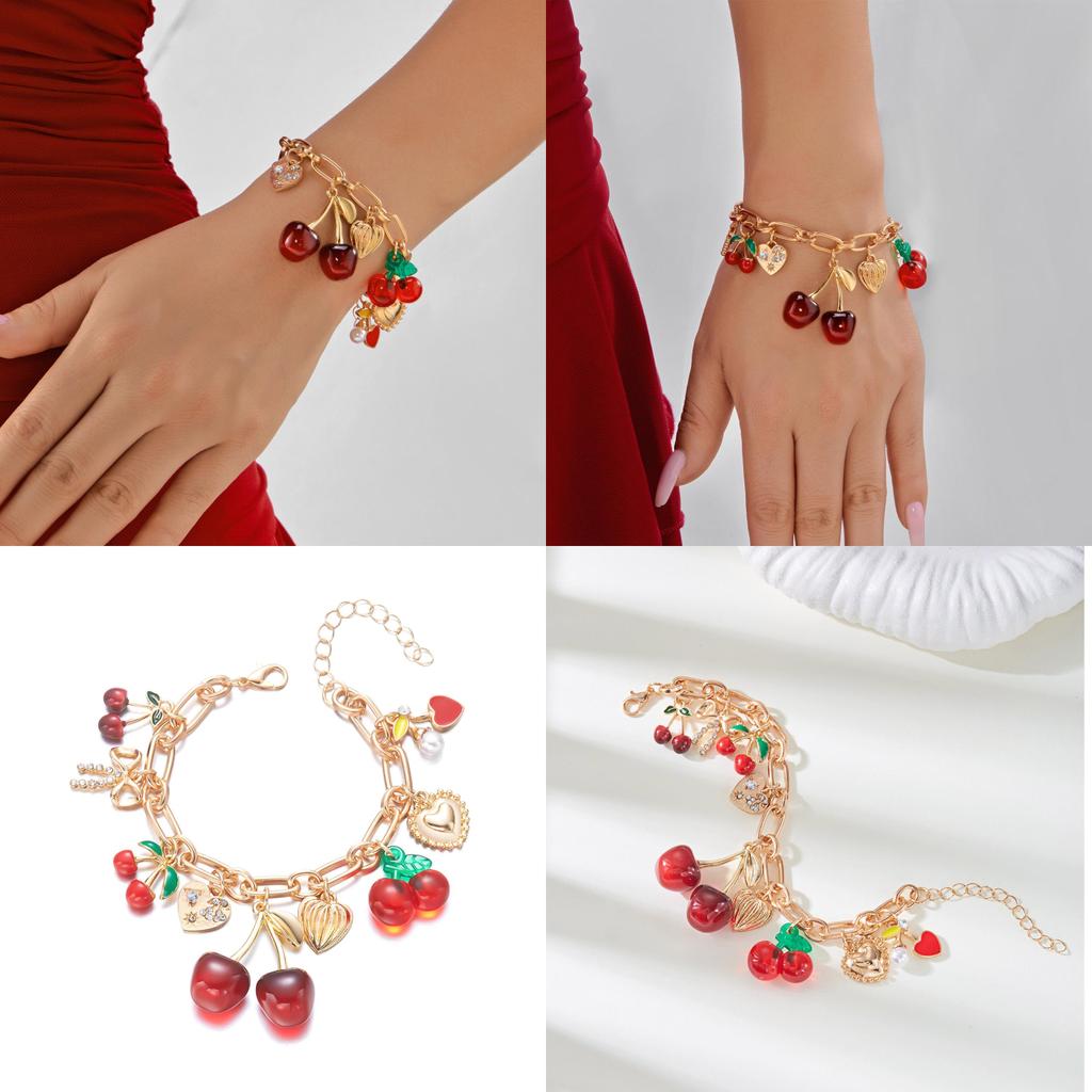 Cherry Blossom Alloy Jewelry With Butterfly Bow Pendant Accessory