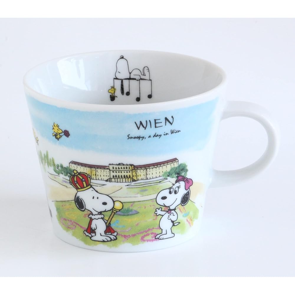 Shimizu Ceramics Vienna 340ml Snoopy World Travel Mug