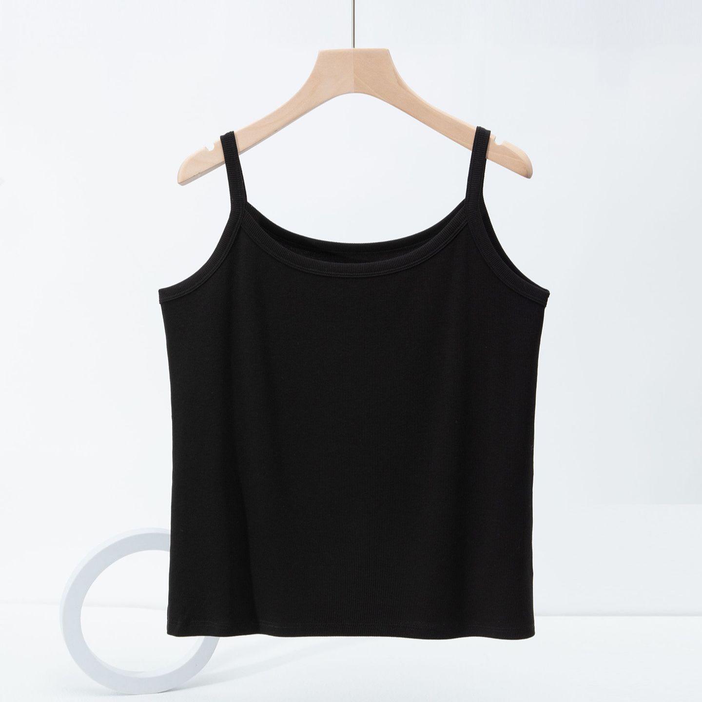 Plus Size Women s Ribbed Cotton Camisole - Slimming Sleeveless Summer Vest One Size