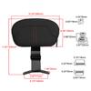 Motorcycle Front Driver Rider Backrest PU Leather Cushion Pad For Harley Touring CVO Electra Road Street Glide Road King 09-22