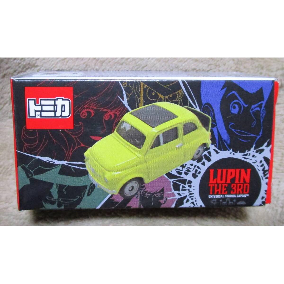 Used USJ Limited Tomica Lupin the Third FIAT 500 Unopened Lupine the Third Fiat 500 Universal Studios Japan