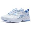 New LiNing Anti Slip Wear Resistant Low Top Running Shoes Women's White Blue ARXT010-3