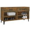 Shoe Cabinet Smoked Oak 102 x 35 x 55 cm Wood Based Panel