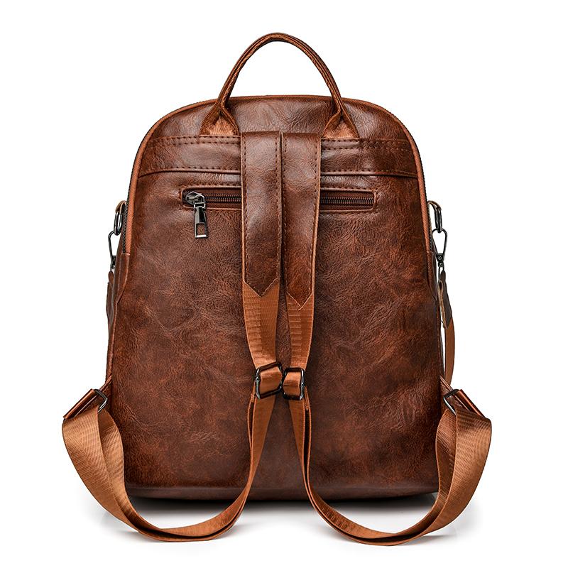 2025 New Designer Backpack Women High Quality Leather Backpacks School Bags for Teenagers Girls Large Capacity Travel Backpack