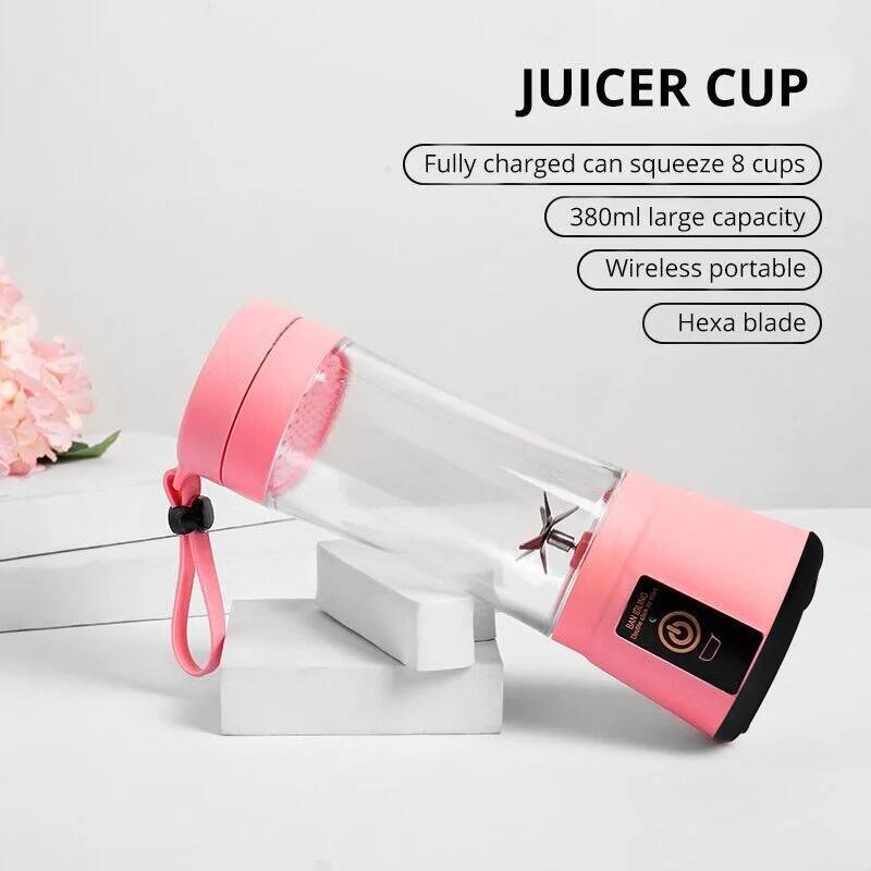 Portable Mini Electric Juicer Smoothie Milkshake Maker Automatic Fresh Squeezer Fruit Orange Lemon Kitchen Blender