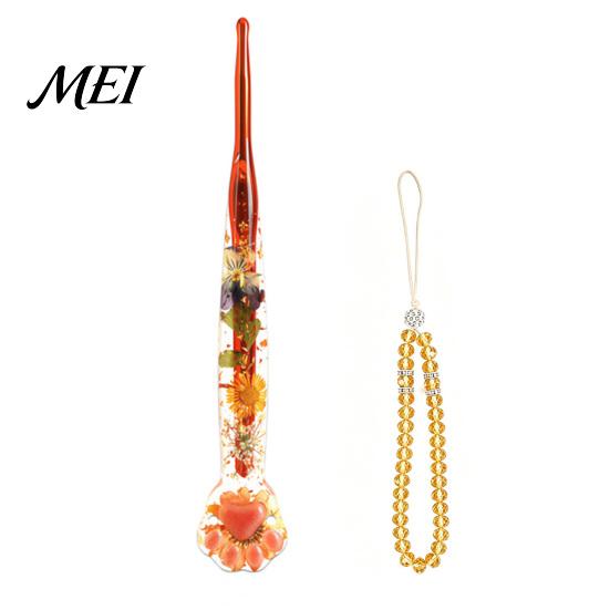 Langlebige Häkelnadel, florale Harznadel, durchsichtiger Griff mit getrockneten Blumen, Metallkopf mit Perlen-Handgelenkband für Arthritis-Betroffene, Anfänger