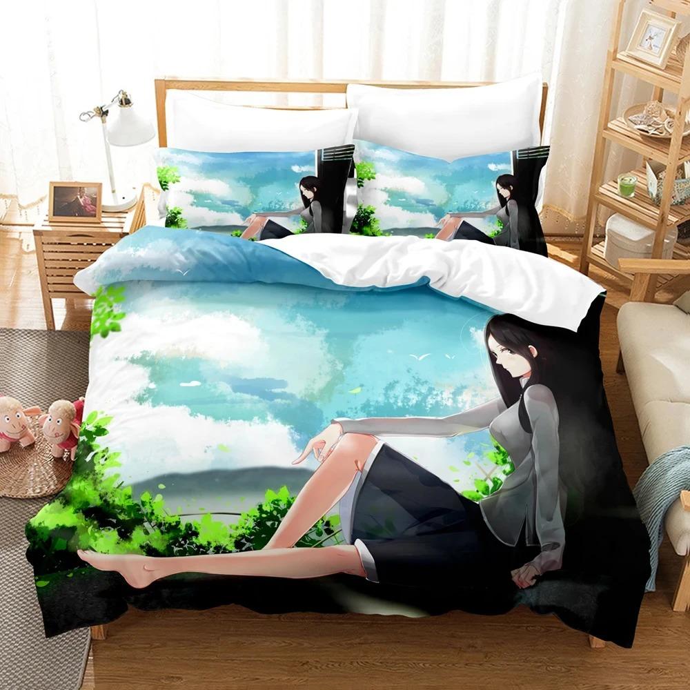 Anime The Outcast Under One Person Bettwäsche-Set, Bettbezug Bett-Set Steppdecke Kissenbezug, King Queen Twin Größe Jungen Mädchen Erwachsene