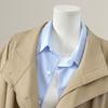 She Pool Damen Modal Drapierter Trenchcoat