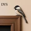 Wooden Bird Door Frame Decor Topper Decor, Adorable Shape Corner Statue, Handcrafted Wood Sign, Woodland Natural Charm Home Accessories Art