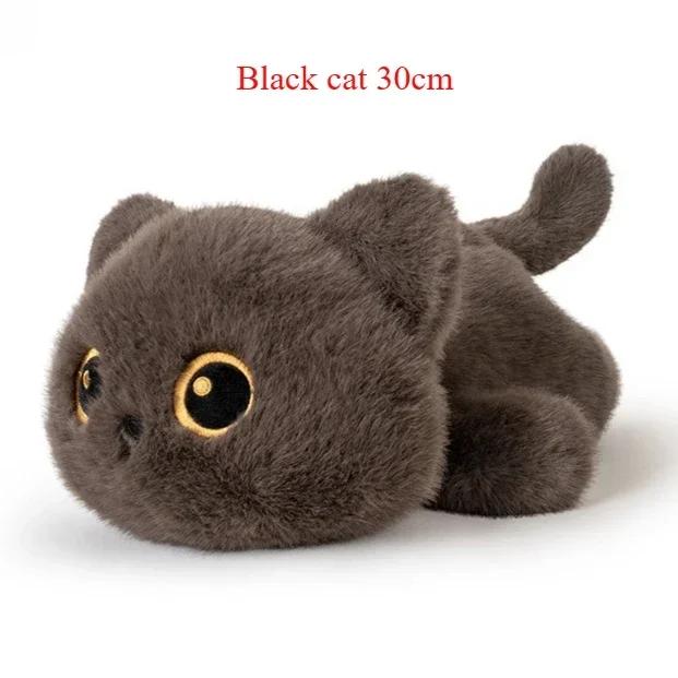 Schwarze Katze Plüschtiere Niedliche Tiere Siamkatze Süße Stoffpuppe Cartoon Katze Anhänger Schlüsselanhänger Plüschtier Geburtstag Weihnachten Geschenk