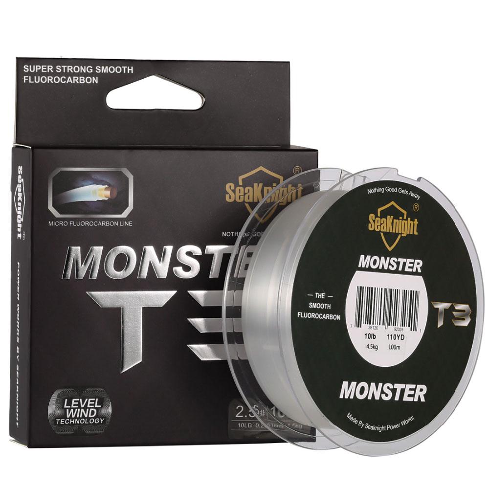 Buy T3 Fluorocarbon Fishing Line 100M Smooth Monofilament Leader Line 1