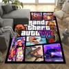 Grand Theft Auto Neon Vice City Game Art Floor Rug Office Rug Perfect For Outdoor Hallway Playrooms Entryway Antislip Carpet Decorate Offices