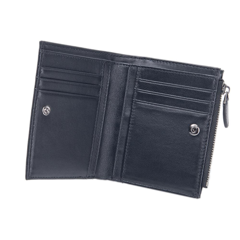 Women's Genuine Leather Hand-Woven Lambskin Wallet - Short, Large Capacity Coin Purse & Card Holder