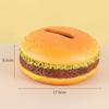 Creative Hamburger Tissue Box Desktop Napkin Dispenser Cute Burger Paper Box for Home Office Living Room Restaurant Decoration