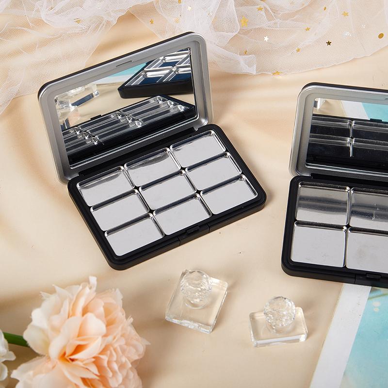 Empty Eyeshadow Palette Eye Makeup Storage Dish Diy Eye Shadow Tool With Mirror