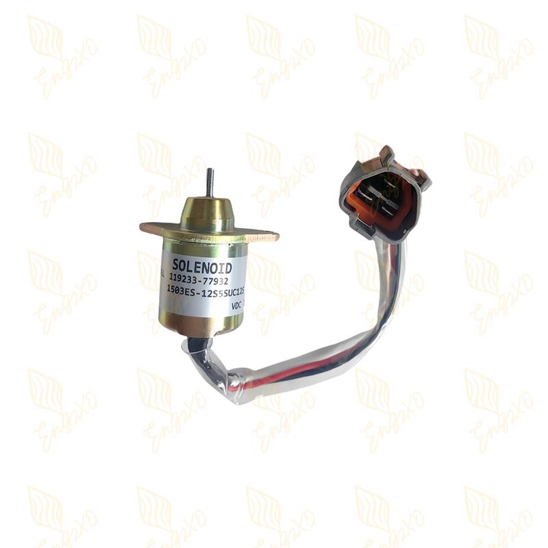119233-77932 1503ES-12S5 12V 24V Brandstofafsluitmagneetventiel voor Woodward M806808 voor Deere 790 990 2020 Yanmar 3TNE84 Motor 12VDC