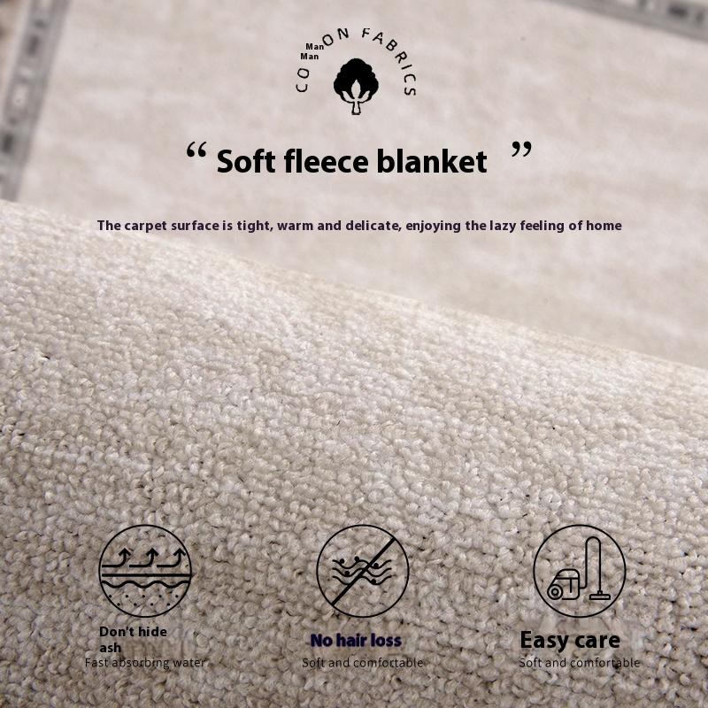 Rimmed Carpet Living Room Cartoon Girl Sofa Bedroom Care-Free Cozy Non-Slip Waterproof Bedside Rugs Home Decoration