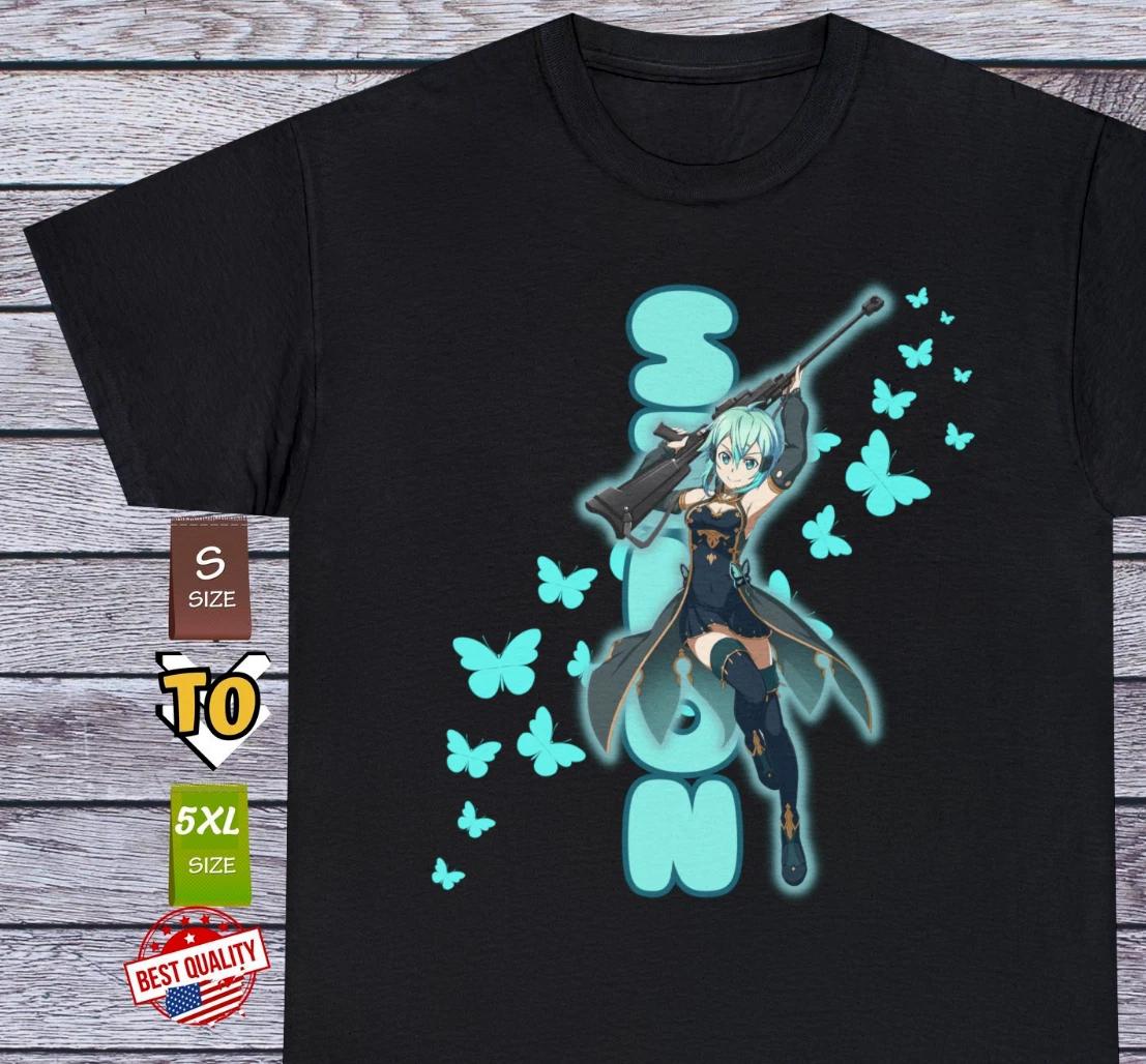 

Waifu Sinon T Shirt Anime Clothing Sword Art Online Otaku Kawaii Tee Manga Japan S