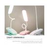 2pcs Book Light Desk Lamps for Home Study Aesthetic, Kids Clip-On Rechargeable LED Lamps, Adjustable Brightness